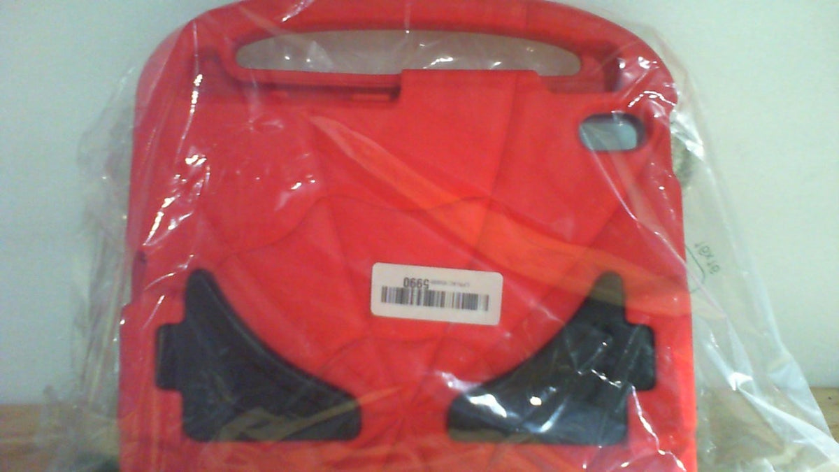 Sanyetral Funda para Ninos iPad A16 11 Pulgadas 2025 / iPad 10 Generacion 10.9 Pulgadas 2022 | Ligera Antigolpes con Protector de Pantalla, Portalapiz, Asa y Soporte Rojo