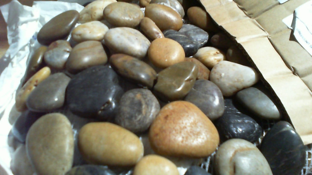 Bits and Pieces Piedras de Paso para Jardin 12'' River Rock | Set de 3 Pavimentos Decorativos para Exterior