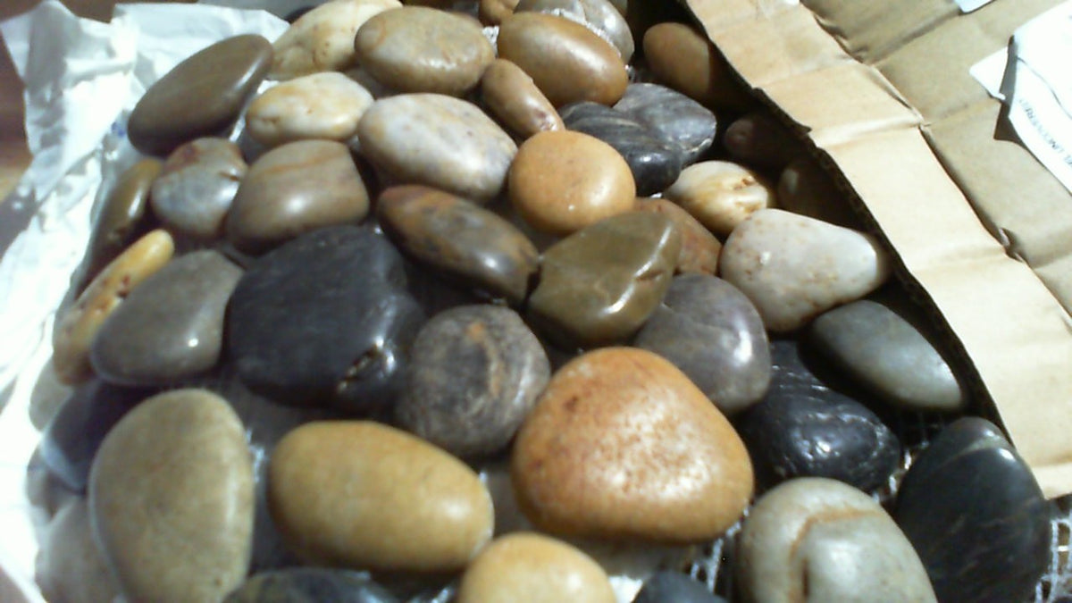 Bits and Pieces Piedras de Paso para Jardin 12'' River Rock | Set de 3 Pavimentos Decorativos para Exterior