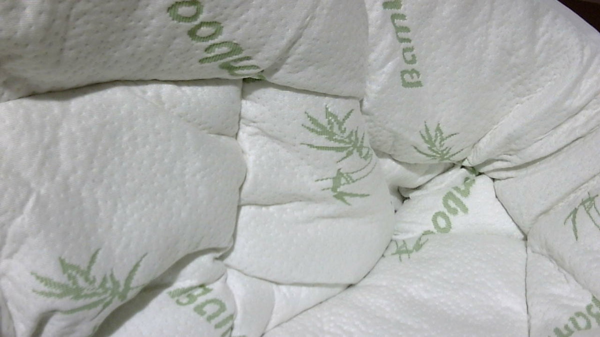 Cubrecolchón ultra suave tamaño twin - Viscosa de bambú - Protector de colchón con cubierta acolchada para aliviar el dolor de espalda - Refrescante natural para quienes duermen con calor, color verde 