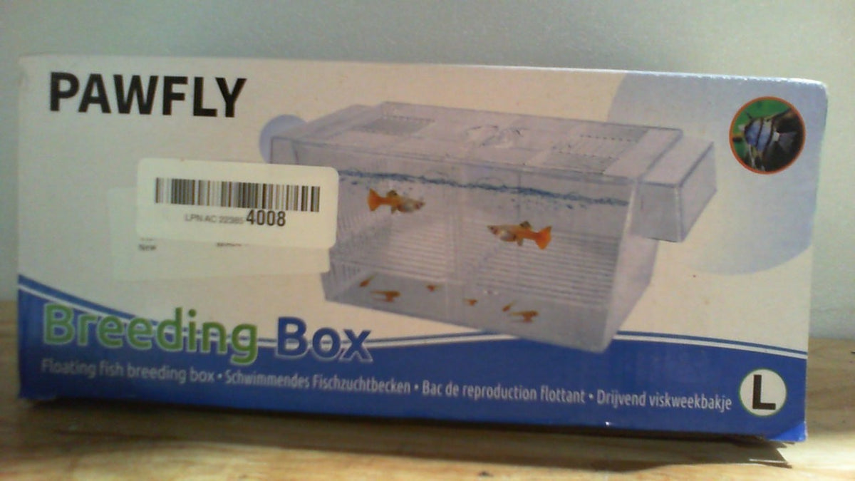 caja paridera y de aislamiento flotante para peces de la marca Pawfly en su tamaño Grande (L)