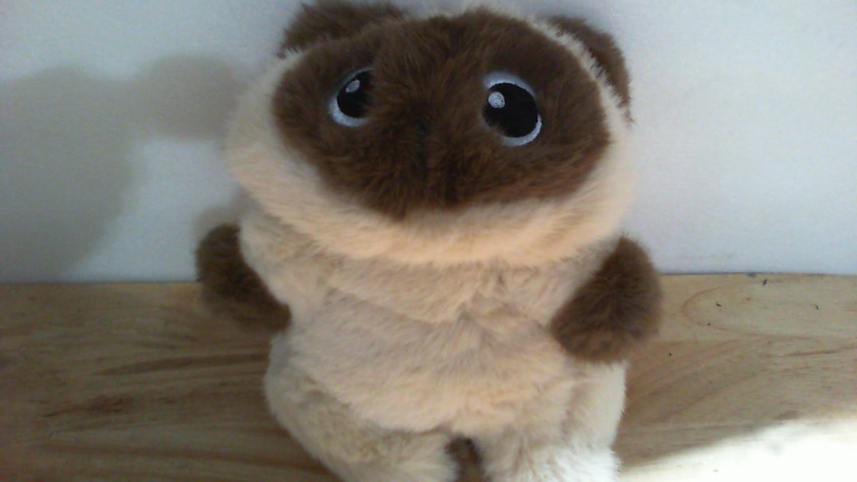 peluche de gato siamés de diseño redondeado (estilo Kawaii)