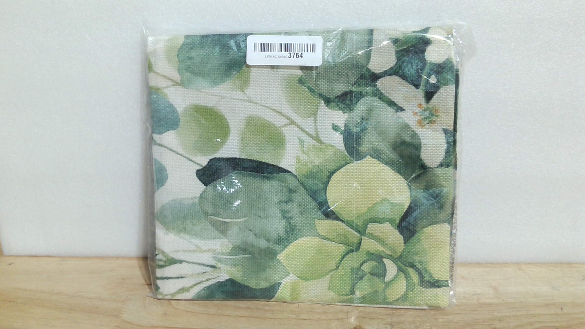 paquete sellado de fundas de almohadón decorativo de lino con diseño botánico acuarela ARTICULO VIENE COMO SE OBSERVA EN LA SEGUNDA IMAGEN