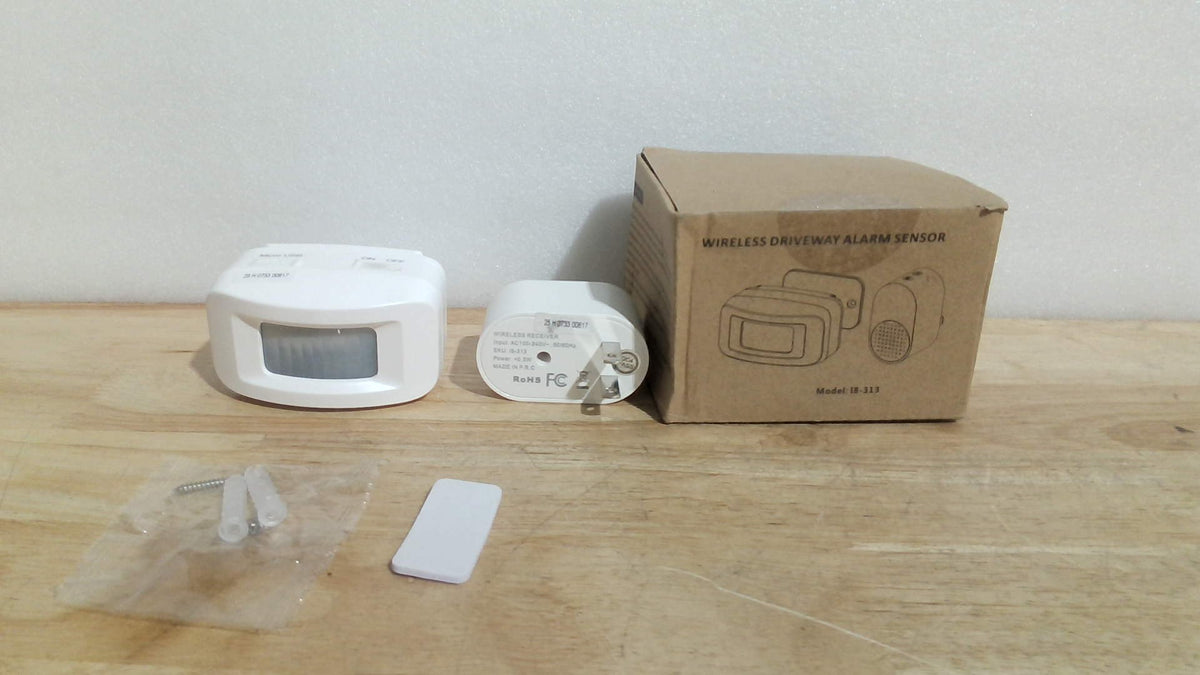 sistema de alarma y timbre inalámbrico con sensor de movimiento para entradas ( ARTICULO VIENE COMO SE MUESTRA EN LA SEGUNDA IMAGEN