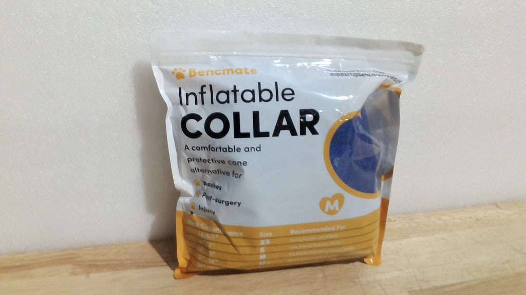 collar isabelino inflable protector de la marca BENCMATE (talla M ARTICULO VIENE EN BOLSA SELLADA ASI COMO SE MUESTRA EN LA SEGUNDA IMAGEN