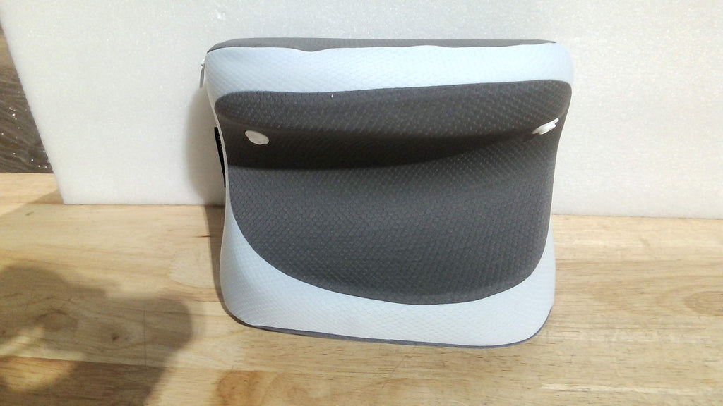 Almohada de Lectura para Cama 22'' | Respaldo con Brazos y Soporte Lumbar para Sentarse, Gaming y Descanso (Gris y Azul) ARTICULO VIENE COMO SE OBSERVA EN LA SEGUNDA Y TERCERA IMAGEN )
