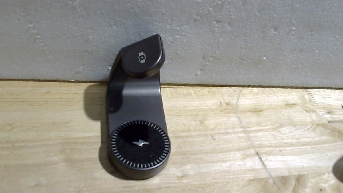 Base de carga para celular y reloj inteligente, diseño compacto en color negro