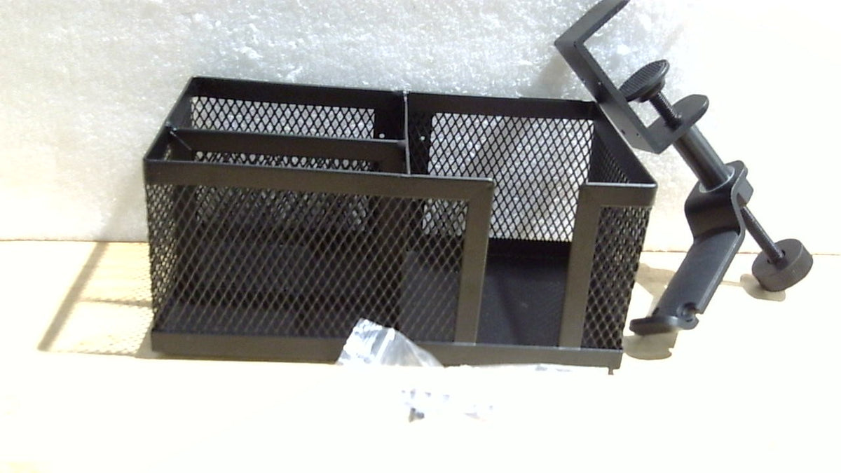 Accesorio de Portavasos con Clip de Metal 4 en 1 para Escritorio O Mesa de Juegos, Resistente y Fácil de Abrazar, Portavasos Antiderrames Acoplable para Silla de Salón, Mesita de Noche, Botellas de Agua, Bebidas, Auriculares - Negro