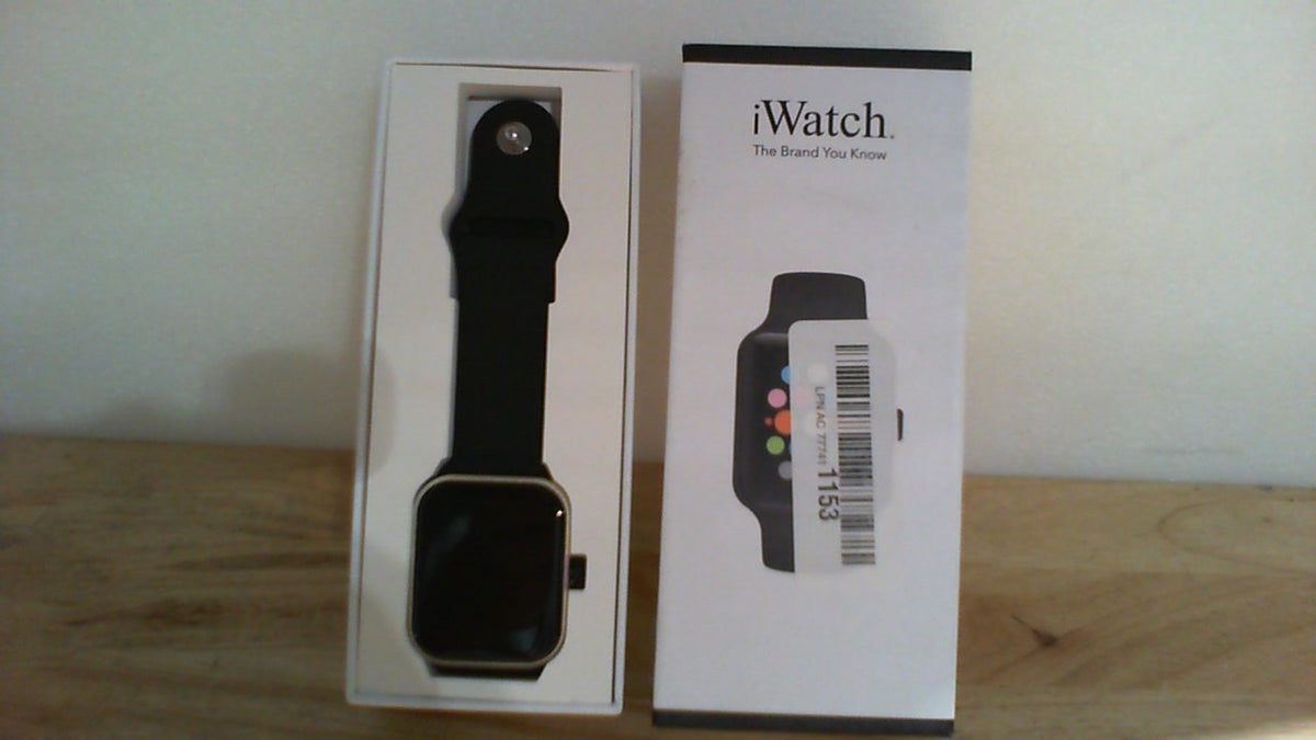 reloj inteligente genérico iWatch / HiWatch negro.