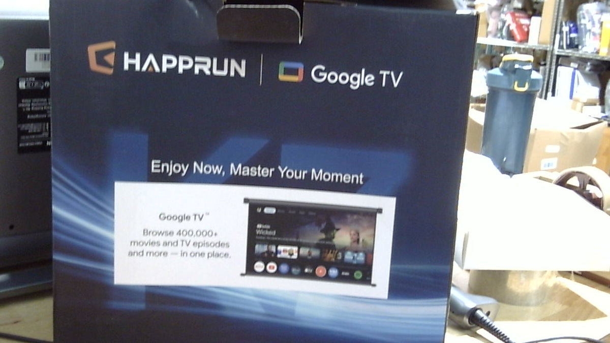 Proyector inteligente HAPPRUN K7 con Google TV para cine en casa