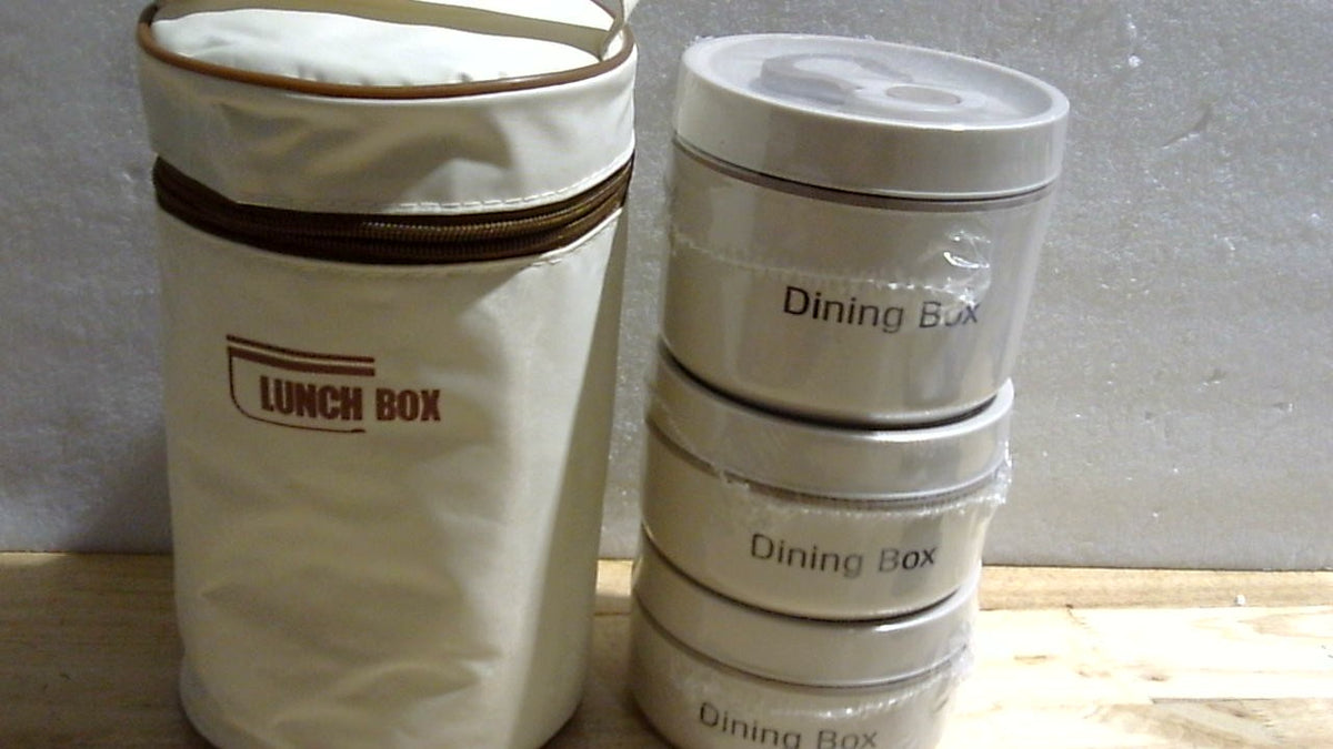 Fiambrera portátil con aislamiento térmico de compartimentos, con recipiente de acero inoxidable y bolsa isotérmica para el almuerzo.