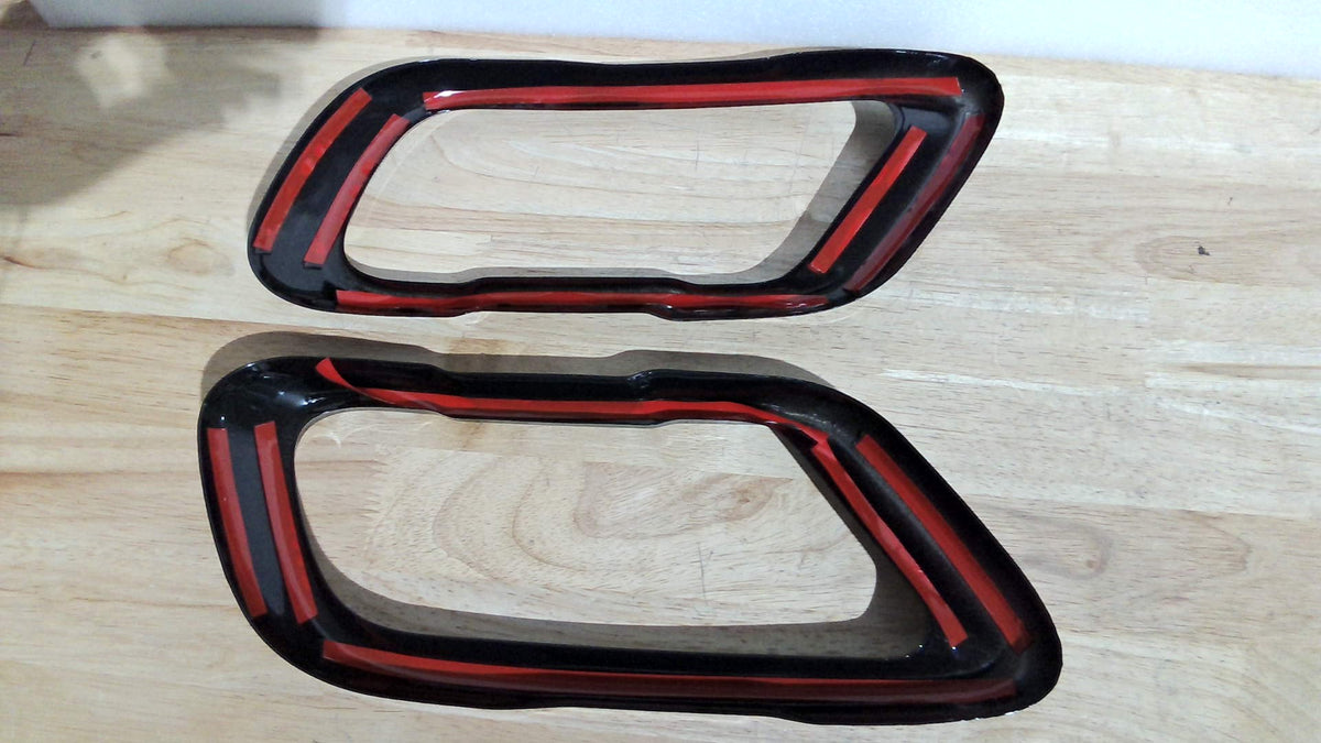juego de cubiertas embellecedoras para las salidas del tubo de escape (Exhaust Muffler Tail Pipe Covers articulo viene como se muestra en la segunda y tercera imagen