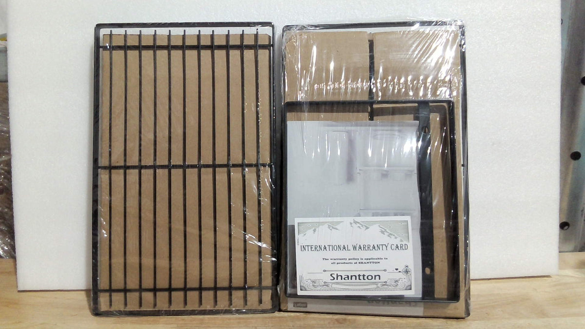 articulo similar a la primera imagen  estante organizador de metal, apilable y expandible, diseñado con una base de rejilla y marcos laterales rectangulares articulo viene como se muestra a la segunda imagen