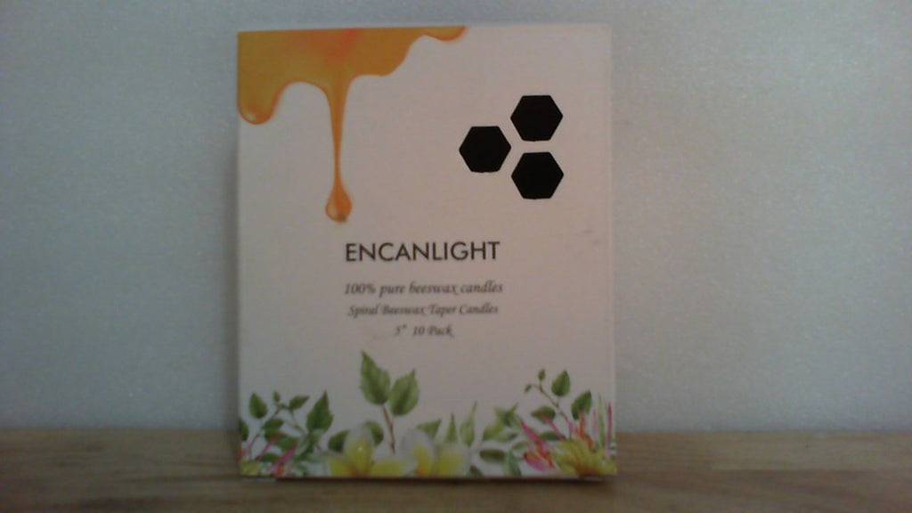 INCOMPLETO FALTAN 3 VELAS-  velas cónicas espirales de cera de abeja 100% pura de la marca ENCANLIGHT