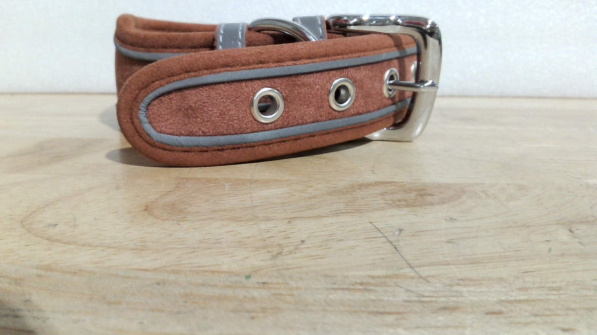 collar para perro ergonómico y acolchado con tiras reflectantes ( ARTICULO VIENE COMO SE MUESTRA EN LA IMAGEN 2-3 Y 4