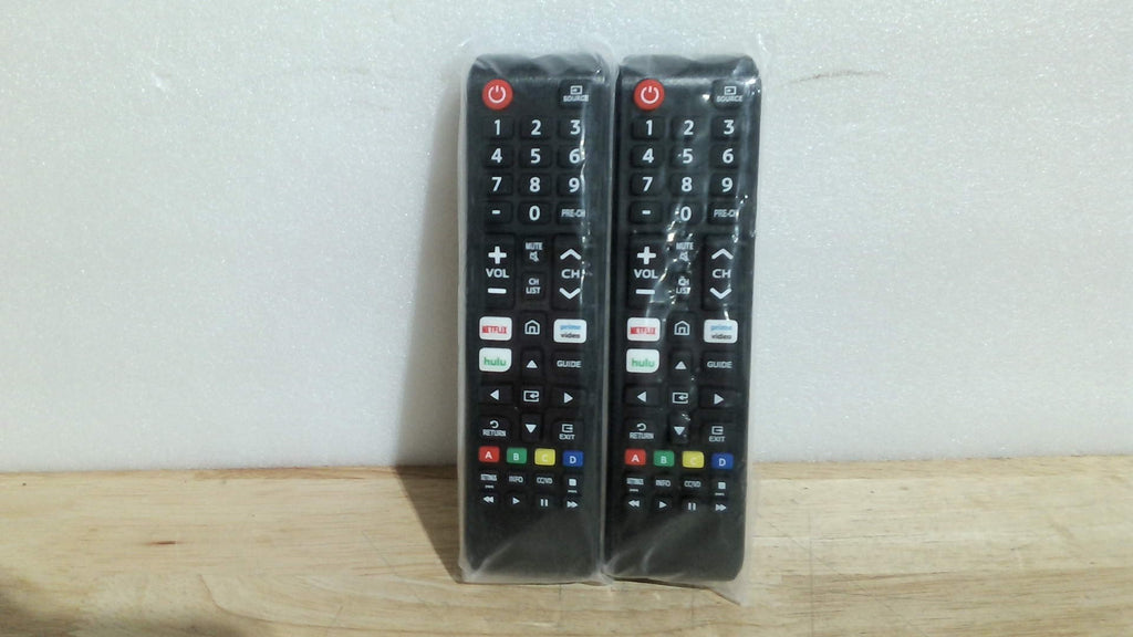 paquete de 2 controles remotos universales de repuesto compatibles con Samsung Smart TV. ( ARTICULO VIENE COMO SE MUESTRA EN LA SEGUNDA Y TERCERA IMAGEN )