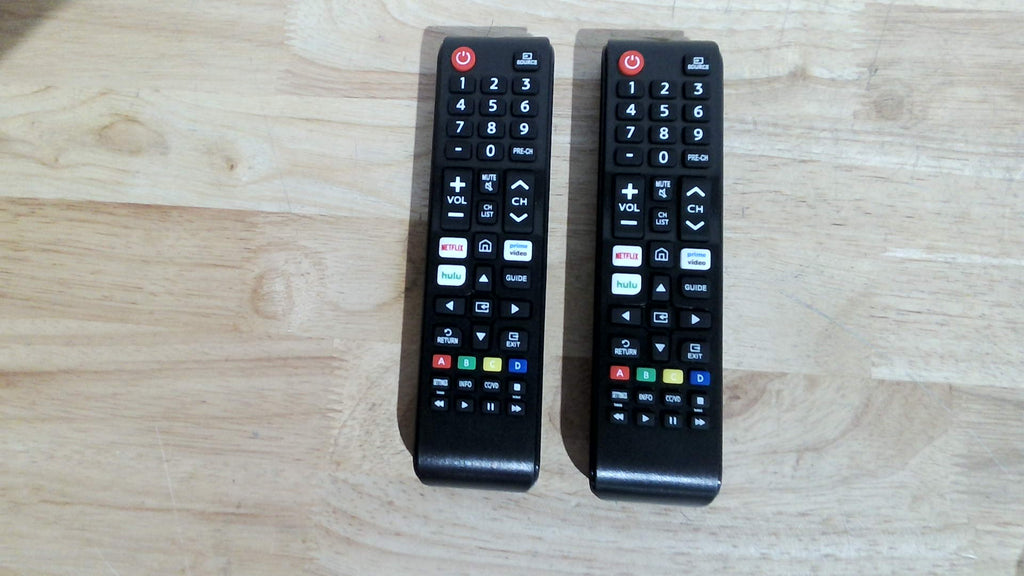 paquete de 2 controles remotos universales de repuesto compatibles con Samsung Smart TV. ( ARTICULO VIENE COMO SE MUESTRA EN LA SEGUNDA Y TERCERA IMAGEN )