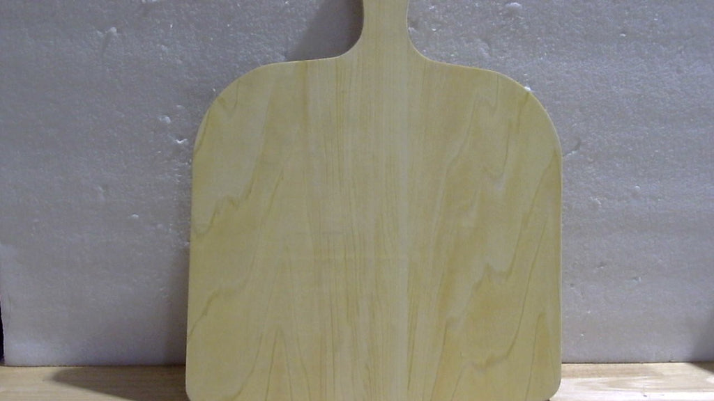 Paquete de 2 palas de madera para pizza, juego de espátulas de 11 pulgadas, tabla de cortar de madera de abedul natural con mango de 5 pulgadas para servir pizza, pan y frutas.