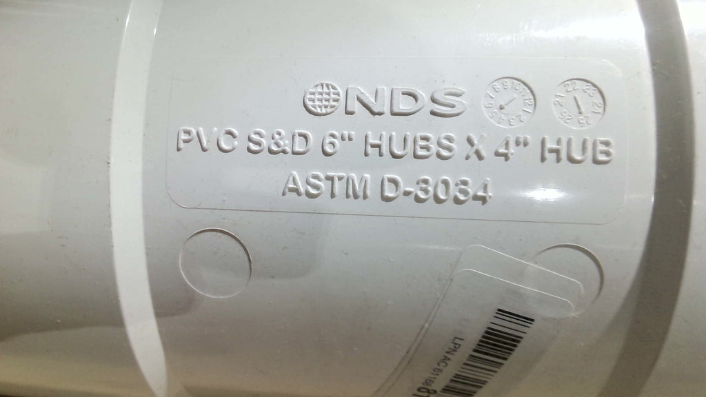 accesorio de fontanería y canalización conocido como una "Tee" reductora de PVC sanitaria o de drenaje (ARTICULO VIENE COMO SE MUESTRA EN LA IMAGEN 2