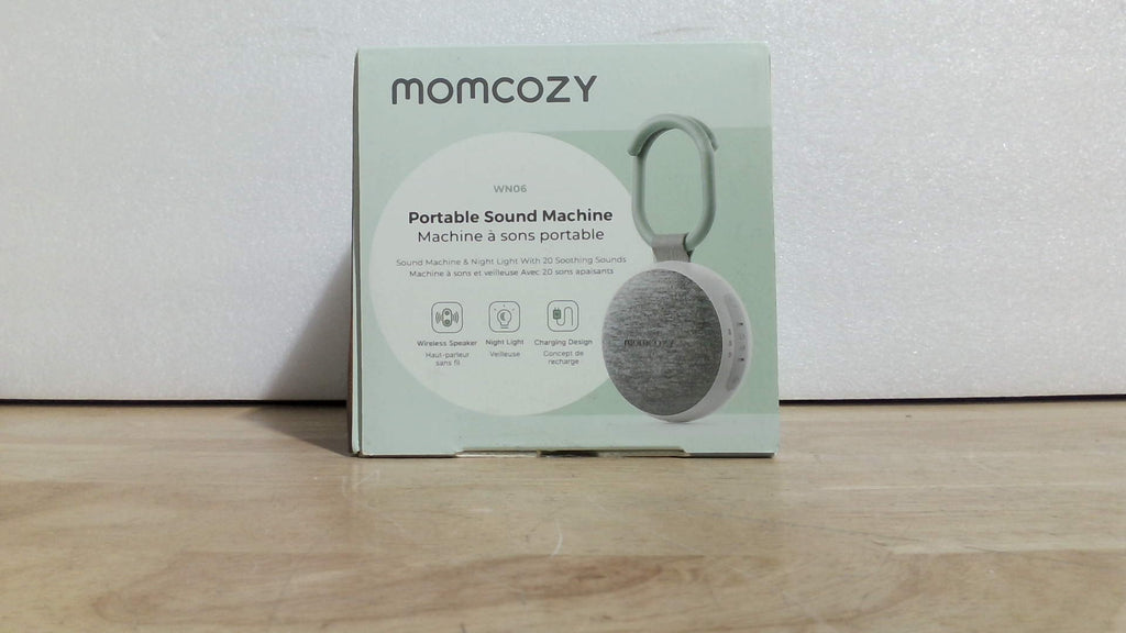 máquina de sonido portátil y ruido blanco Momcozy (Modelo WN06) ( ARTICULO VIENE COMO SE MUESTRA EN LA IMAGEN 2 Y 3
