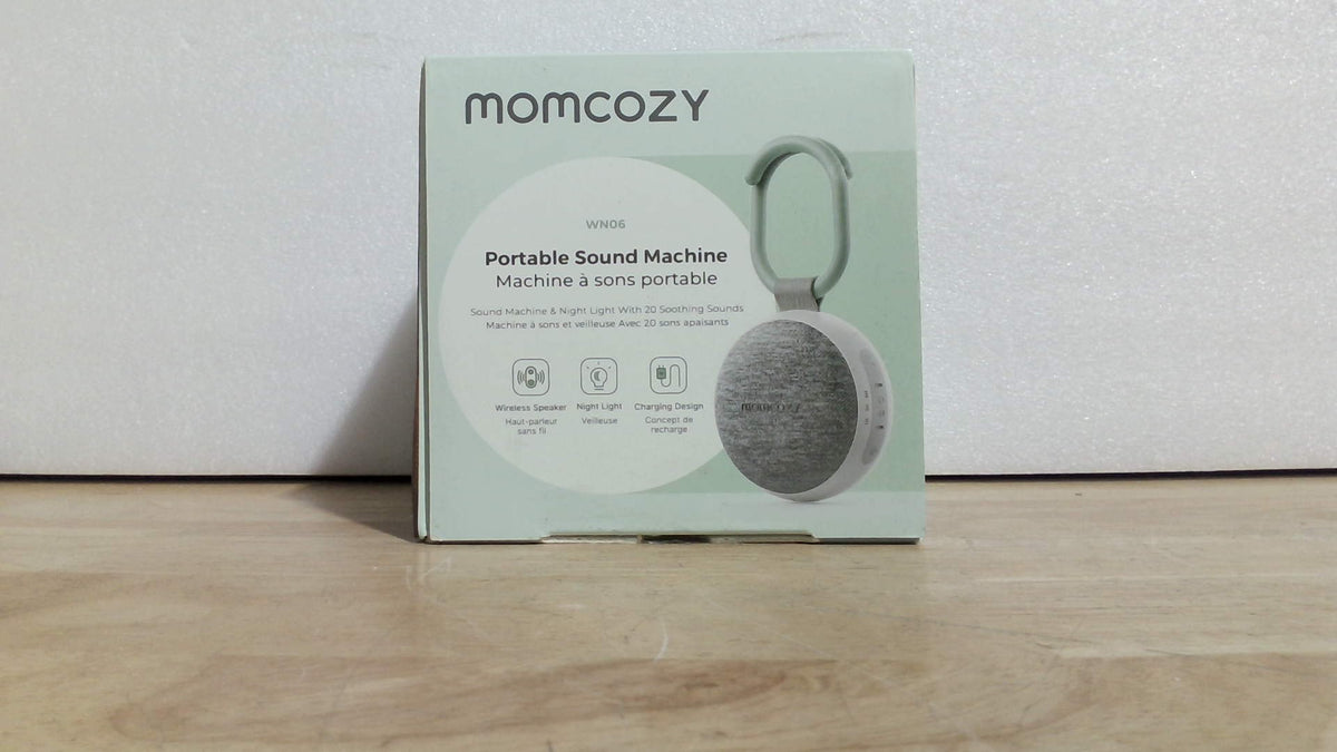 máquina de sonido portátil y ruido blanco Momcozy (Modelo WN06) ( ARTICULO VIENE COMO SE MUESTRA EN LA IMAGEN 2 Y 3