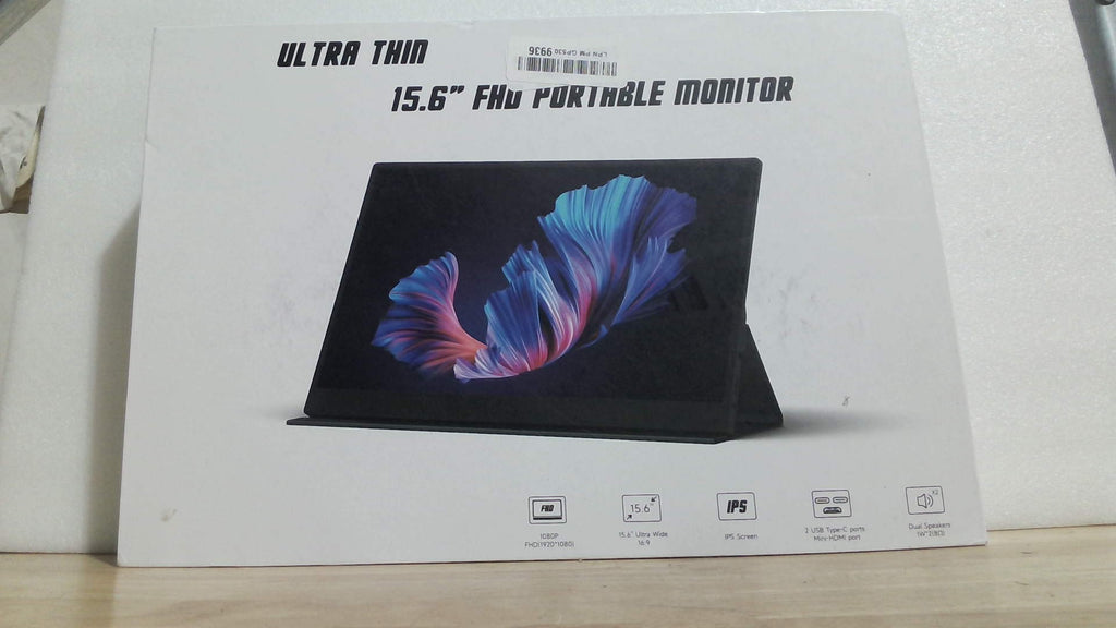 monitor portátil genérico de 15.6 pulgadas con resolución Full HD (1080p) ( articulo viene como se muestra en la imagen 2)