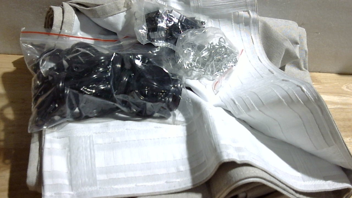 LAS CORTINAS LLEVAN CINTA TRASERA PERO SE GUINDAN CON GANCHOS-Cortinas 100% opacas, sombra negra para ventana, revestimientos temporales de tela fáciles de colgar