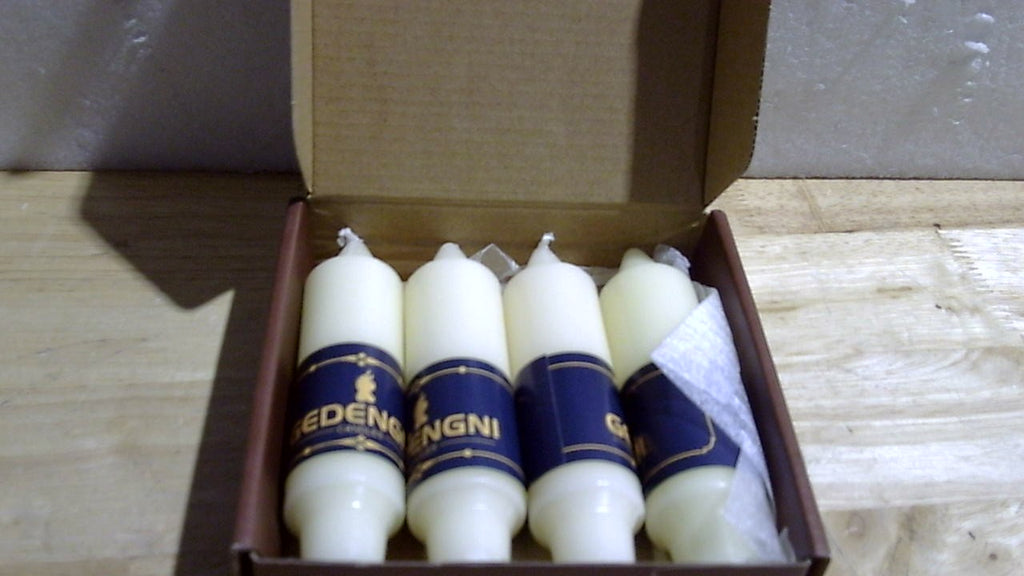 Velas de hechizo blanco de 5 pulgadas, velas cortas cónicas de vigilia, velas de campanilla, 4 unidades para oración y meditación de fe religiosa