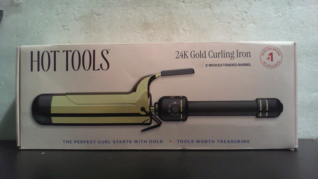 HOT TOOLS Rizador digital profesional de oro de 24 quilates