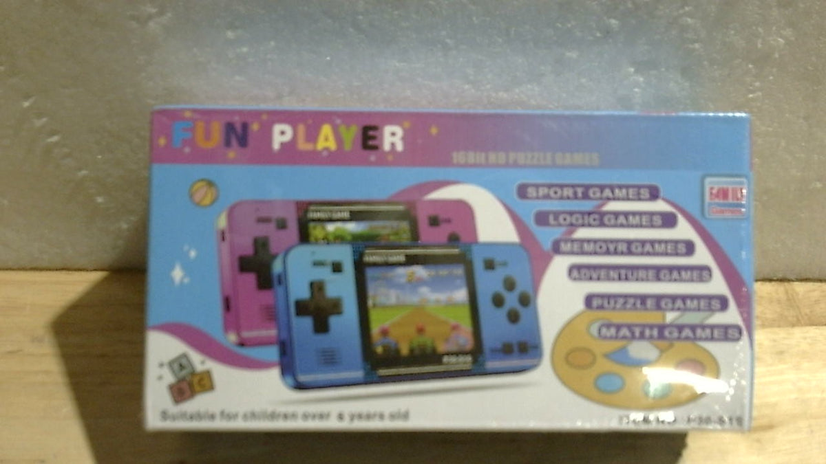 Divertida consola de videojuegos portátil de 16 bits para niños con juegos precargados