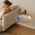 Wall Mounted Foldable Table With Wood Finish Space-Saving Bedside, Sofa & Small Room Desk