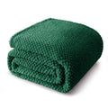 Cobija Fleece King Size Whale Flotilla 90x104" — Jacquard Suave y Esponjosa, Liviana, Verde Profundo, Todas las Temporadas