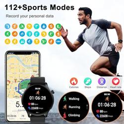 Smartwatch Fitness para Hombre y Mujer — Llamadas, Monitor Cardíaco, SpO2, Sueño y Podómetro, Compatible con Android e iPhone
