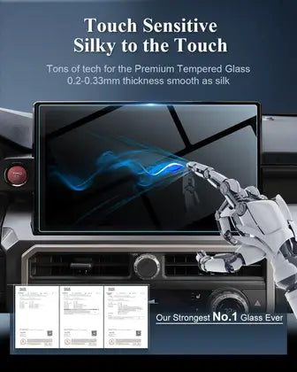 Protector de Pantalla BIBIBO para Toyota Tacoma 2024-2025 14 Pulgadas – Vidrio Templado para Pantalla de Info