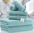 Toallas para baño, 100% algodón, ligeras, gruesas, suaves, de secado rápido, juego de 6 toallas de baño grandes, 2 toallas de baño de 30 x 56 pulgadas, 2 de mano de 18 x 28 pulgadas, 2 paños de 13 x | 2 Bath 30x56 In, 2 Hand 18x28 In, 2 Washcloths 13x13