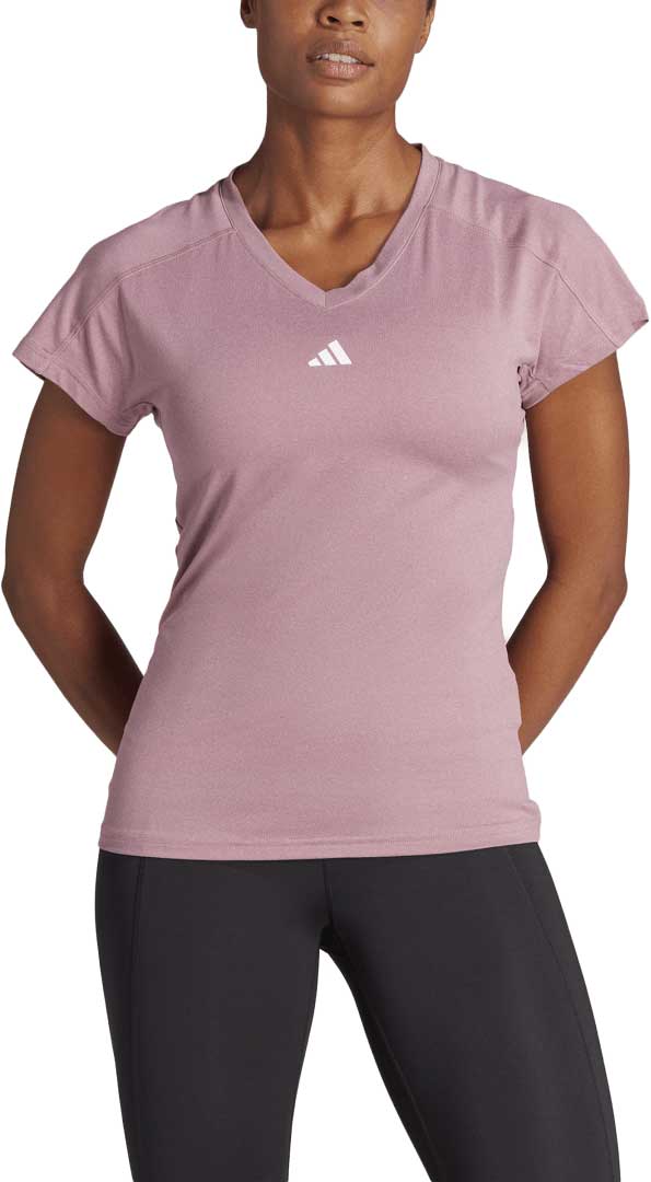 Camiseta de Entrenamiento Adidas TR-ES MIN T para Mujer – Talla 3X, Color Morado Claro