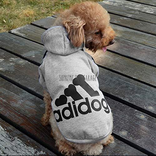 Adidog Hoodie para Mascotas – Sudadera con Capucha Estilo Deportivo para Perros