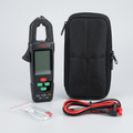 Pinza amperimétrica digital con cables de prueba y estuche para organizar tu equipo