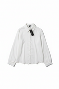 Blusa blanca Allegra K flat lay