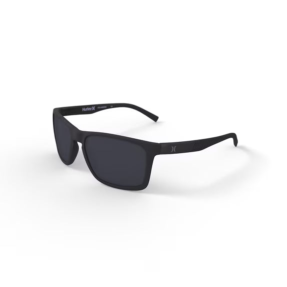 Hurley Gafas de Sol Polarizadas Deportivas para Hombre Rx'able, HSM3008PWM Riptide, Negro, 56-18-135, con Estuche