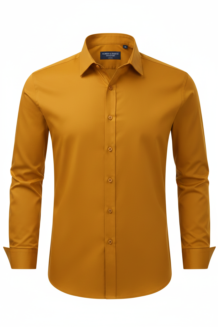 Camisa mostaza sin modelo