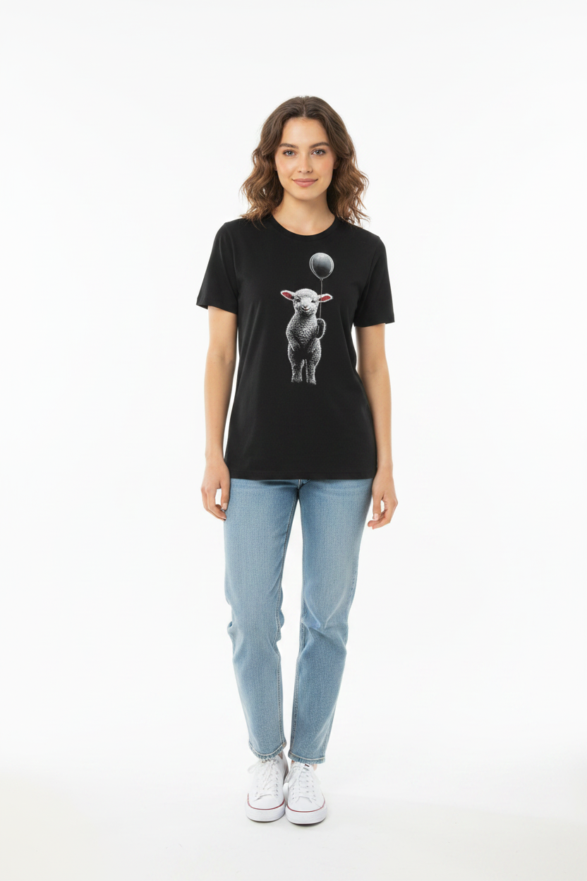 Camiseta corderito con modelo