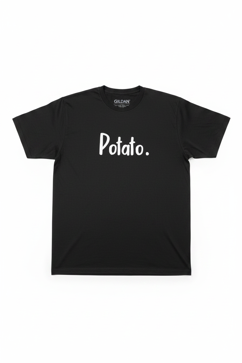 Camiseta Gildan Potato sin modelo