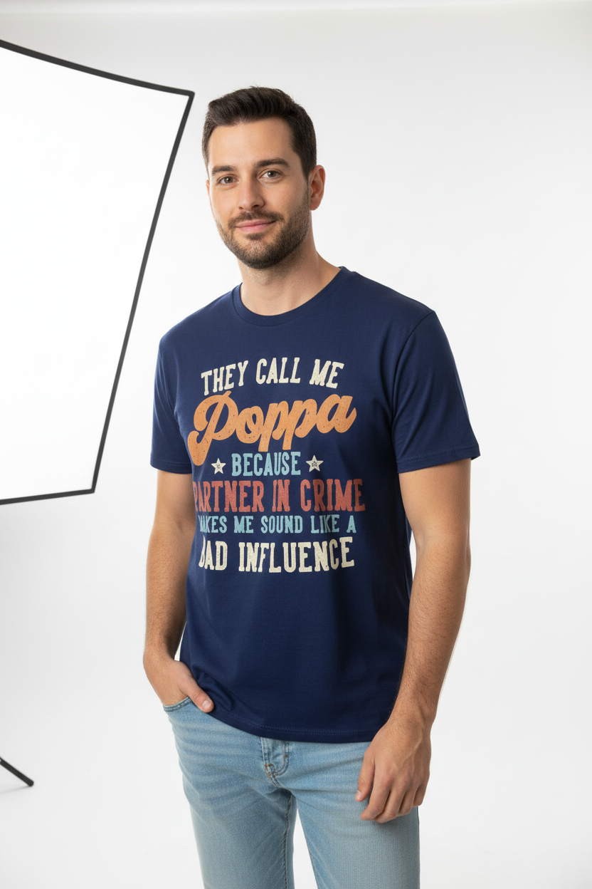 Camiseta Poppa con modelo