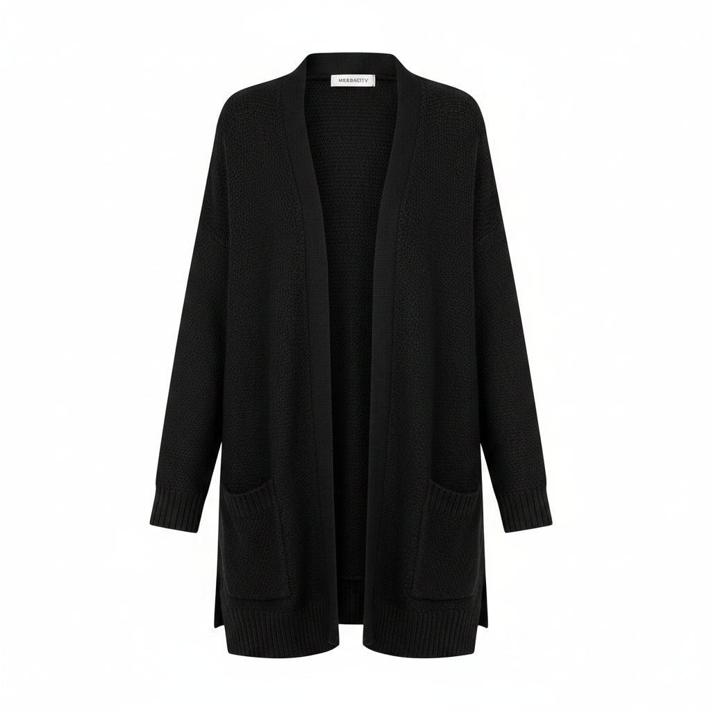 Cardigan Negro MEROKEETY Sin Modelo