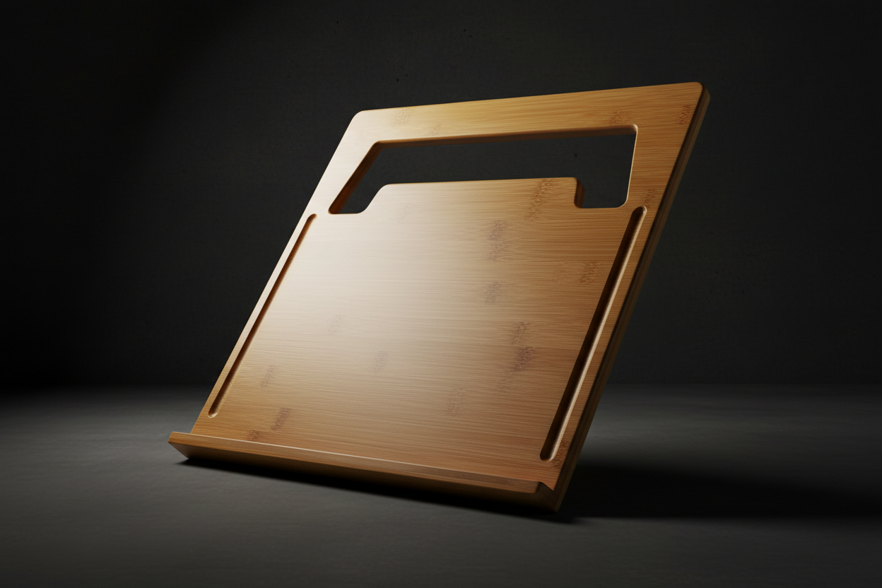 CartiORA Soporte de Bambú para Laptop – Escritorio Portátil Ergonómico