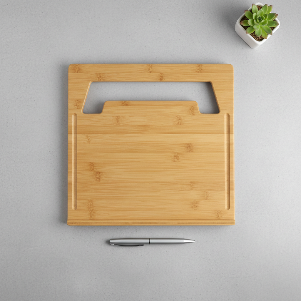 CartiORA Soporte de Bambú para Laptop – Escritorio Portátil Ergonómico