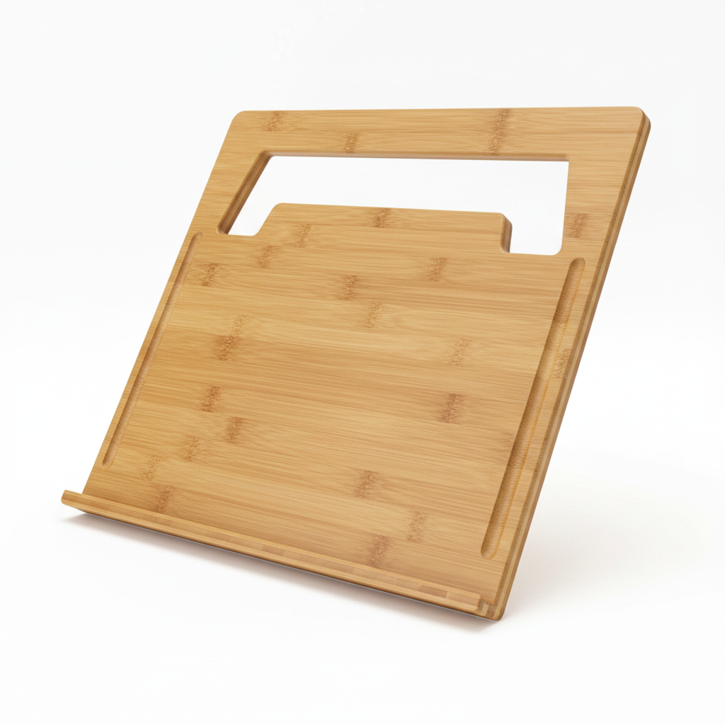 CartiORA Soporte de Bambú para Laptop – Escritorio Portátil Ergonómico