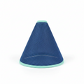 Collar Isabelino para Mascotas – Cono Suave de Malla Transpirable Azul con Borde Turquesa