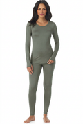 Conjunto deportivo ligero y transpirable de manga larga y leggings para mujer de Cuddl Duds - Conjuntos para estar en casa.